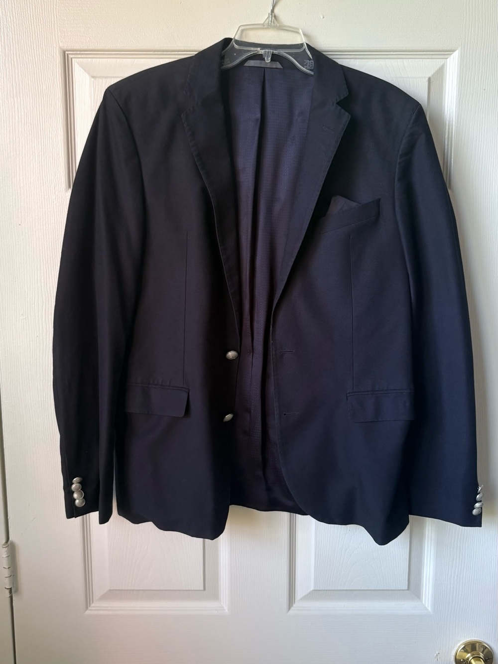 Hugo Boss Men's Dark Navy Two-Button Blazer